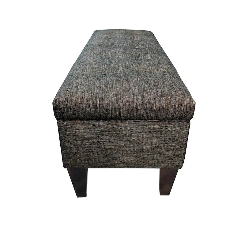 10-button Tufted Upholstered Long Storage Bench Ottoman