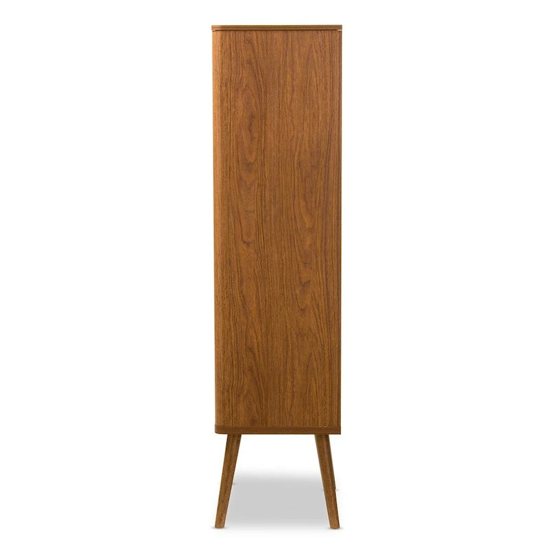 Mid-century Retro Modern 1-drawer Sideboard Storage Cabinet Bookcase Organizer