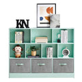 3-Tier Storage Bookcase for Kids, Simple Wood Display Cabinet for Bedroom