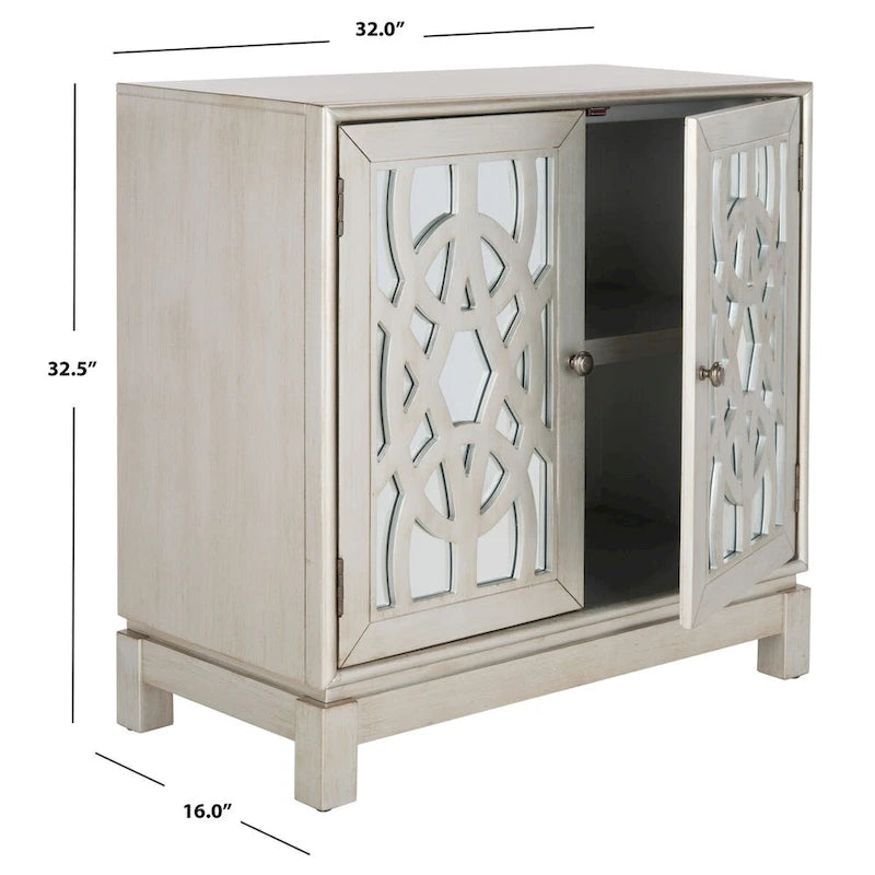 2-Door Nickel Storage Chest - 32Wx16Dx33H