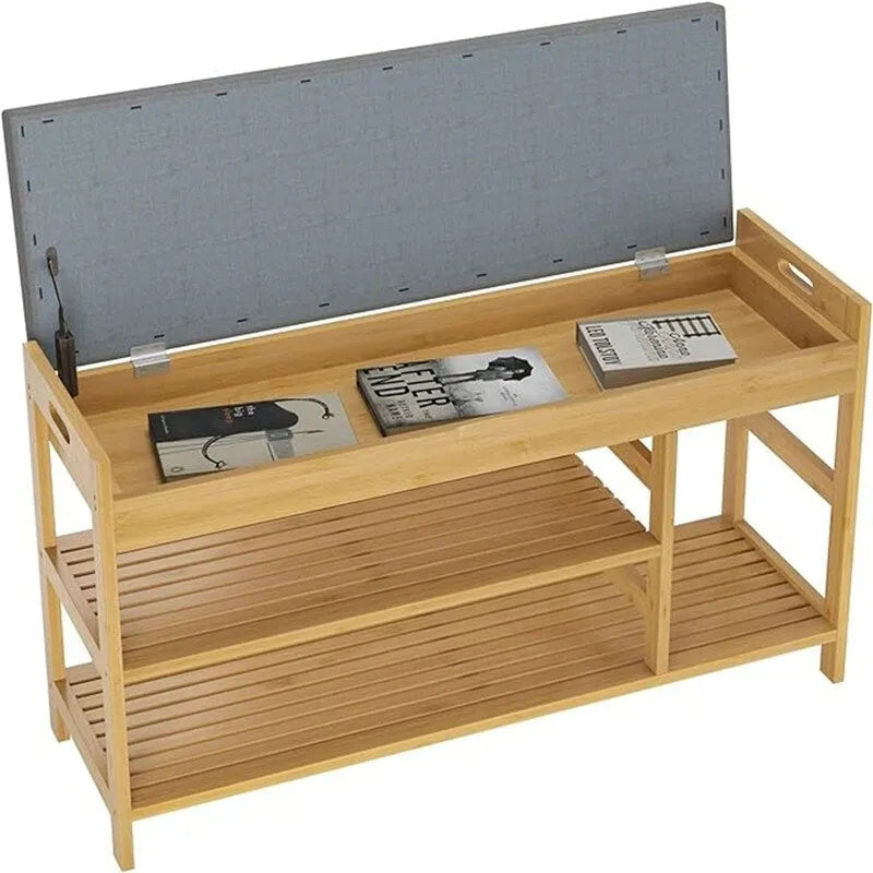 Banco zapatero con almacenamiento - 11.4D x 36W x 19.7H