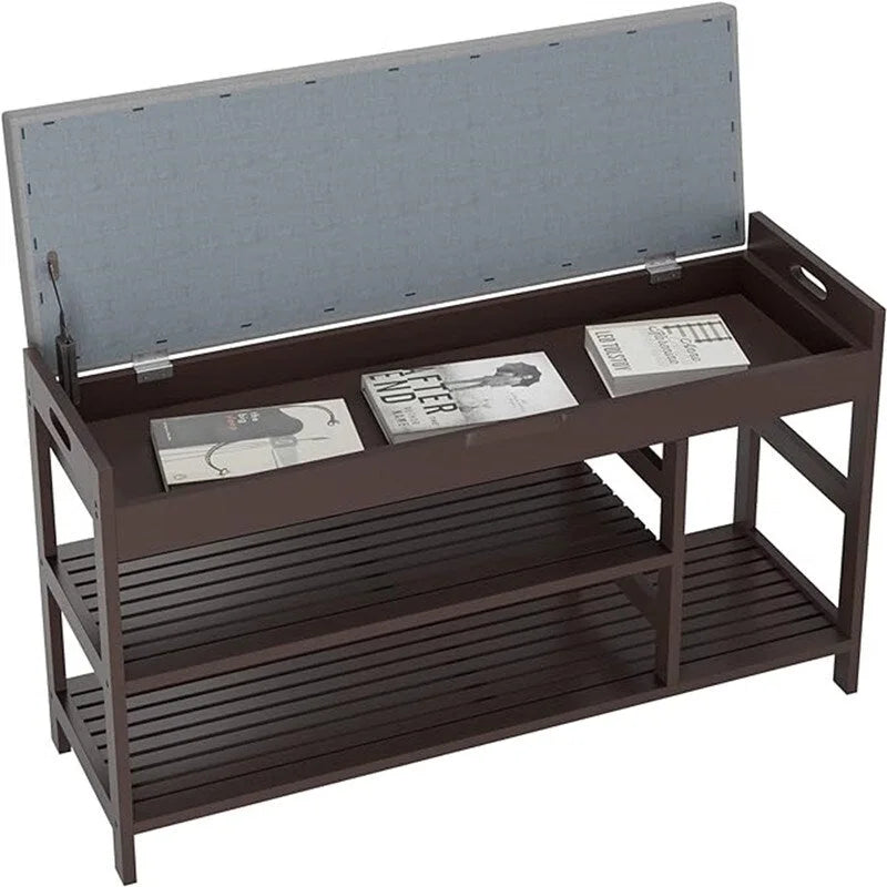 Banco zapatero con almacenamiento - 11.4D x 36W x 19.7H