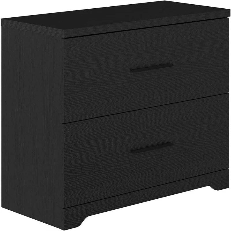 Archivador lateral de madera con 2 cajones - 27.17D x 33.86W x 29.33H