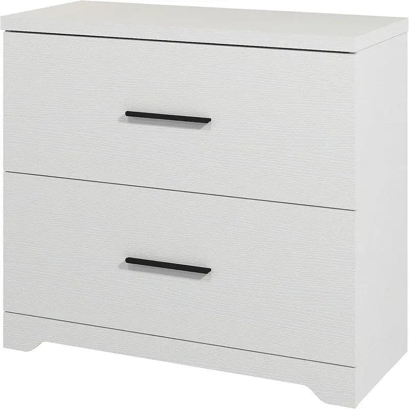 Archivador lateral de madera con 2 cajones - 27.17D x 33.86W x 29.33H